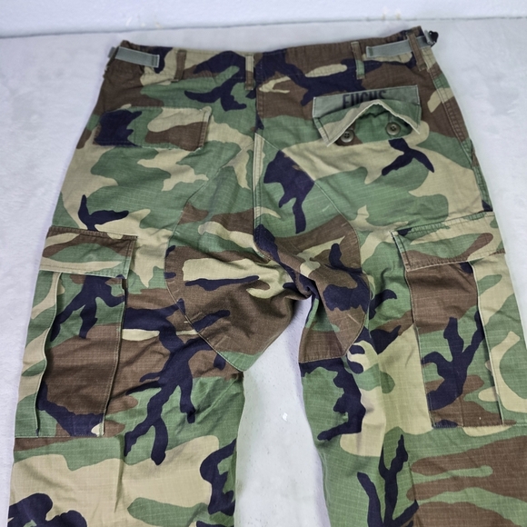 Vintage Military Cargo Pants Mens Medium Long Trousers Weather Woodland Combat - Picture 4 of 9